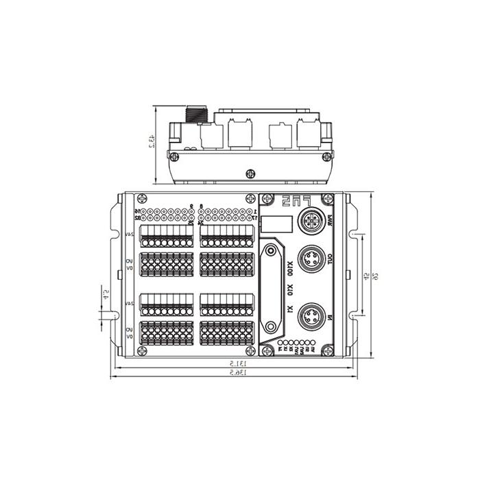 Multi-protocol module IP20、32DI、PNP、Terminal type、 Remote module、009M33